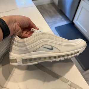 Nike Air Max 97 White and Gray Sneakers